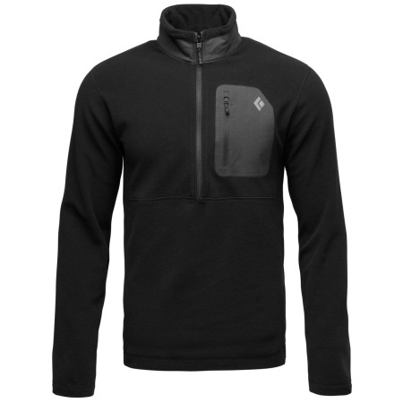 Herren-Sweatshirt Black Diamond Rift HZ Fleece Jacket schwarz Black-Black