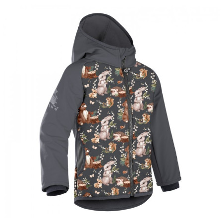 Kinder-Softshell-Jacke Unuo Fleece Basic