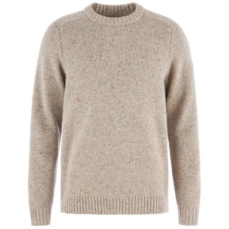 Herrenpullover Fjällräven Övik Neps Knit Sweater M beige Grey