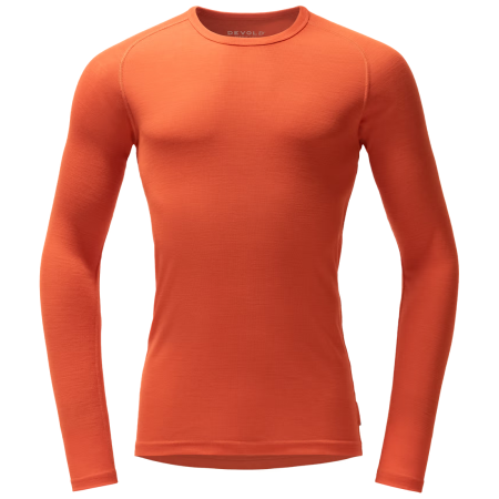 Herren-Funktionsshirt Devold Adventure Merino 190 Shirt Man orange Brick