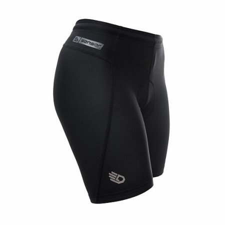 Damen-Radhose Sensor Cyklo Entry True Black schwarz