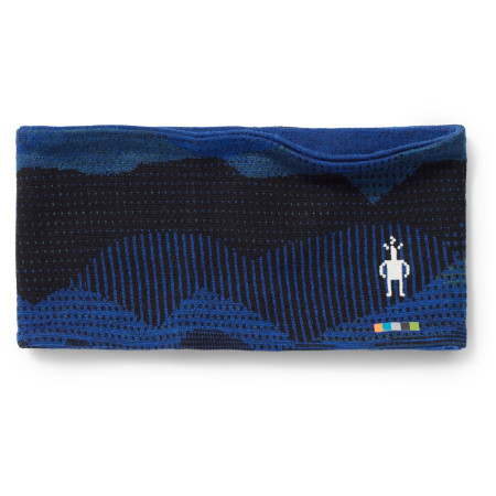 Stirnband Smartwool Thermal Merino Pattern Reversible HB dunkelblau blueberry hill mountain scape