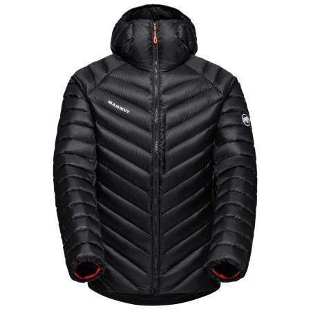 Herren-Daunenjacke Mammut Broad Peak IN Hooded Jacket Men 2023 schwarz/rot black0001