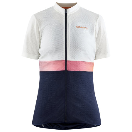 Damen-Radtrikot Craft CORE Endur weiß/blau Whisper/Blaze