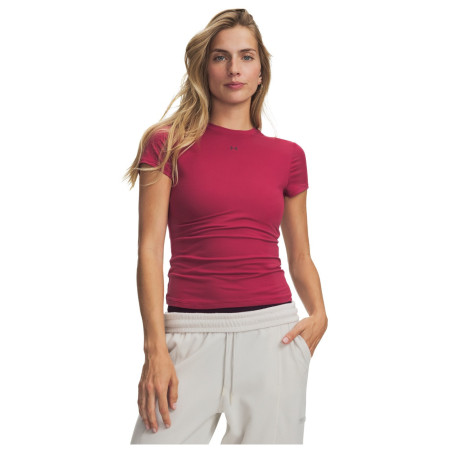 Damen-T-Shirt Under Armour Motion Fitted SS weinfarbe