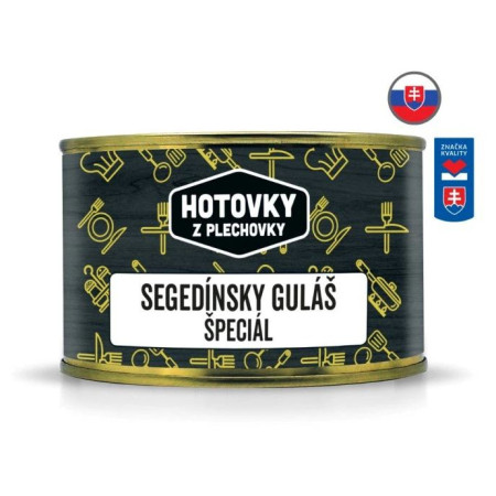 Nahrung Hauptspeise Hotovky z plechovky Szegediner Gulasch Spezial 400 g