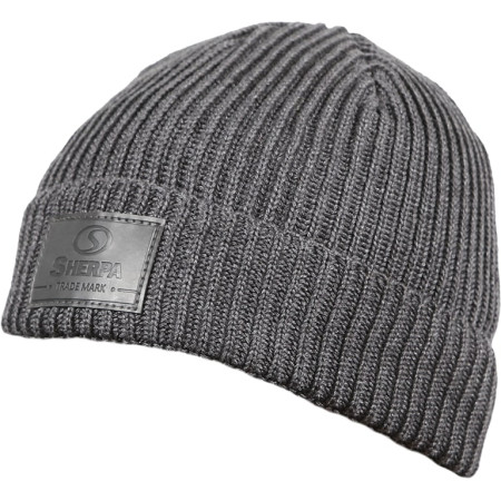 Mütze Sherpa Venice grau mel black