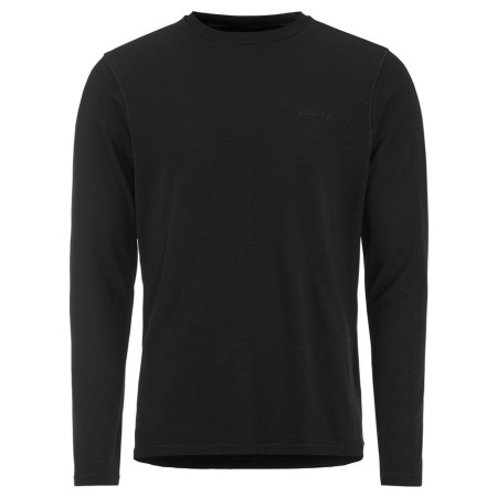 Herren-T-Shirt Craft Wool 95 LS CN M schwarz Black