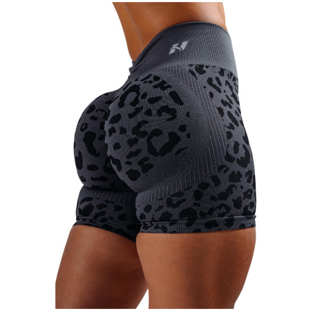 Damenshorts Nebbia Push-Up Compression Leopard Shorts Primal schwarz BLACK LEOPARD