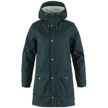 Damen-Wintermantel Fjällräven Greenland Winter Parka dunkelblau Dark Navy