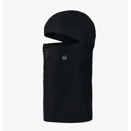Kinder-Kapuzenmütze Buff THERMONET® HINGED BALACLAVA JUNIOR schwarz SO LID BLACK