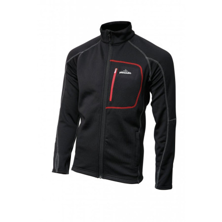 Herren-Sweatshirt Pinguin Power Man Full Zip schwarz