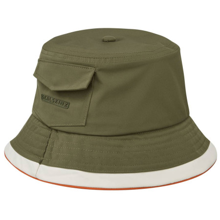 Nepromokavý klobouk do deště SealSkinz Seething dunkel-khaki/beige Olive