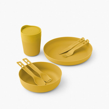 Geschirrset Sea to Summit Passage Dinnerware Set 1P 7 Piece gelb Arrowwood Yellow