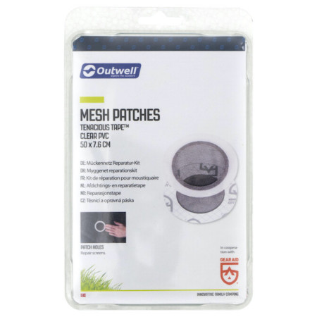 Selbtsklebende Pflaster Outwell Tenacious Tape Mesh Patches schwarz