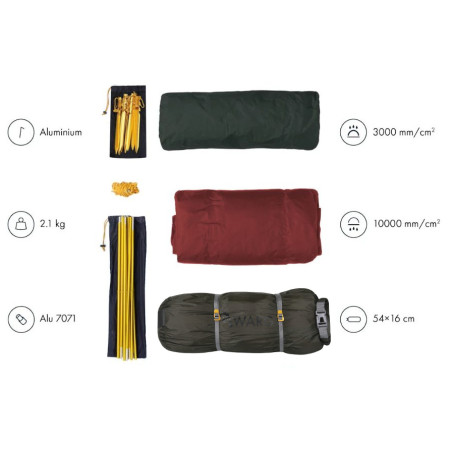 Ultraleichtes Zelt Warg Alp 2