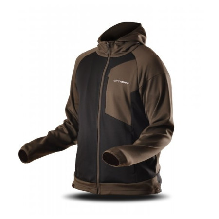 Herren Funktions-Sweatshirt Trimm BART grün khaki/ black