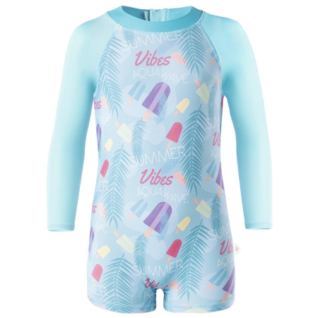 Kinderbadeanzug Aquawave Uvio Baby hellblau Ice Cream Print