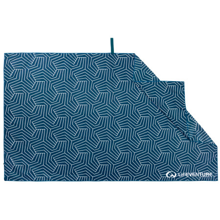 Schnelltrocknendes Handtuch LifeVenture Bedrucktes SoftFibre Trek-Handtuch blau GeometricNavy