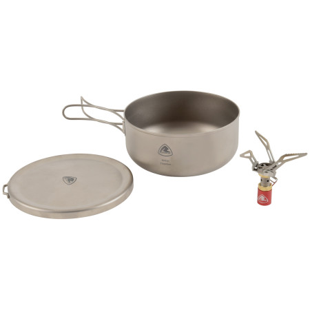 Campingkocher und Geschirr Robens Fire Midge Ti. Cook Set grau