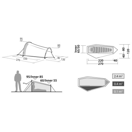 Wanderzelt Robens Cress 1 Pro
