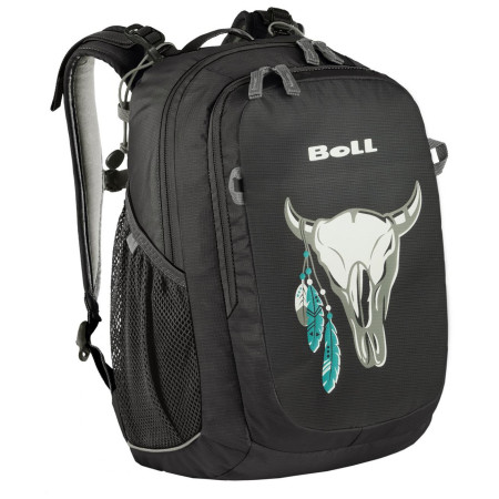 Kinderrucksack Boll Sioux 15 Skull schwarz/grau basalt