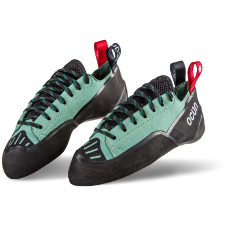 Kletterschuhe Ocún Striker Lu hellgrün/schwarz Green Malachite