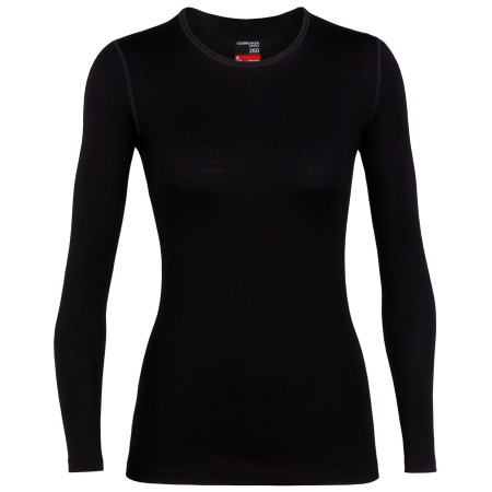 Damen-T-Shirt Icebreaker W's 260 Tech LS Crewe schwarz Black