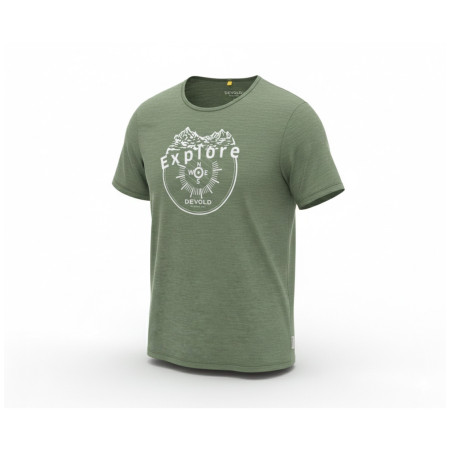 Herren-T-Shirt Devold Active Explore Tee Man grün Forest