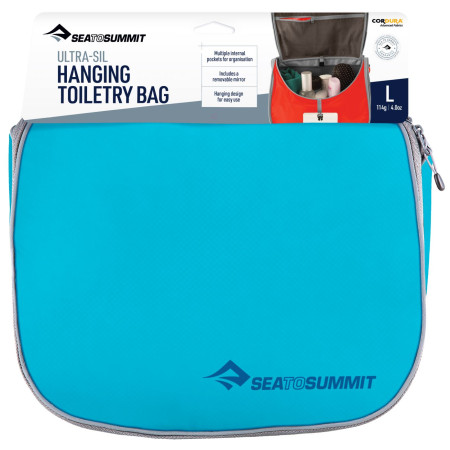 Kosmetiktasche Sea to Summit Ultra-Sil Hanging Toiletry Bag Large blau Blue Atoll