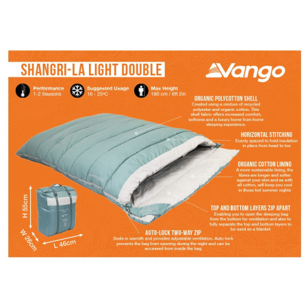 Deckenschlafsack Vango Shangri-La Light Double