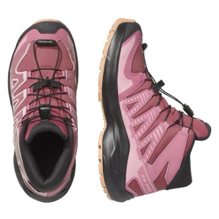 Kinderschuhe Salomon Xa Pro Mid Wp J Nocturne-Dusky Orchid-Black