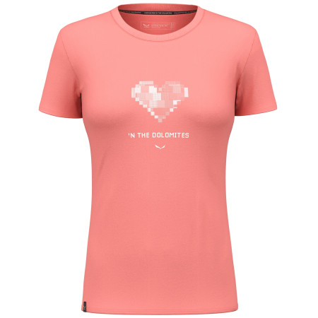 Damen-T-Shirt Salewa Pure Heart Dry W T-Shirt rosa 6350 - lantana pink