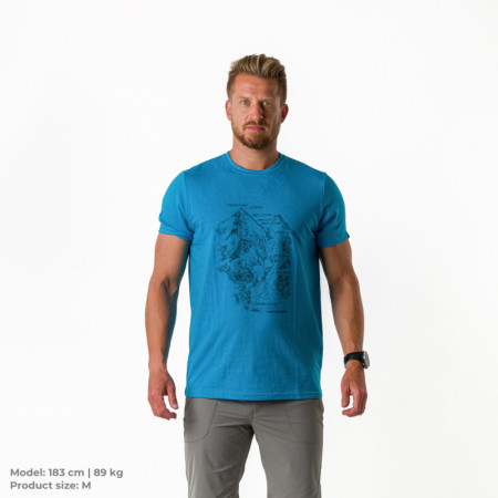 Herren-T-Shirt Northfinder Burton blau 396lightblue