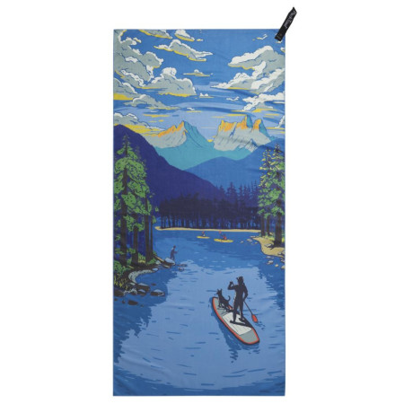 Schnelltrocknendes Handtuch PackTowl Personal Body hellblau Daydream Print