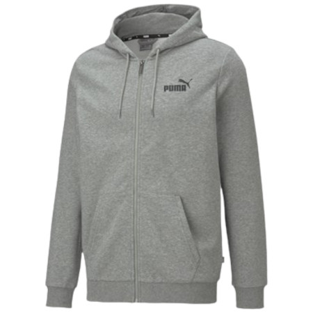 Herren-Sweatshirt Puma ESS Small Logo FZ Hoodie TR grau/weiß gray