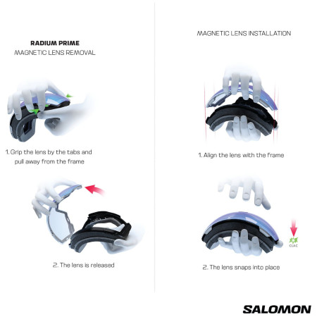 Skibrille Salomon Radium Prime Sigmaphoto +1Lens