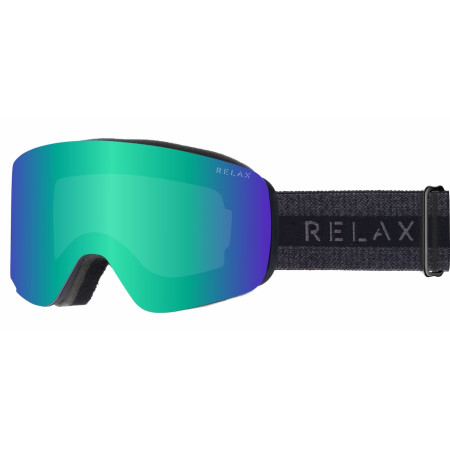 Skibrille Relax Vista schwarz/grün Matná černá