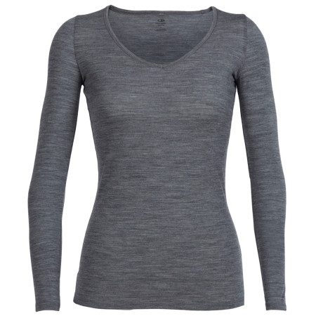 Damen-T-Shirt Icebreaker W Siren LS Sweetheart grau GritstoneHthr