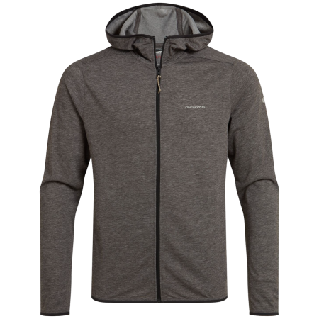 Herren-Sweatshirt Craghoppers NosiLife Deft Hooded Jacket grau Black Pepper Marl