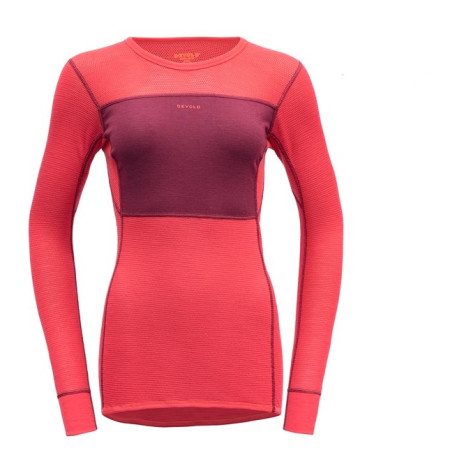 Damen-Funktionsshirt Devold Wool Mesh Woman Shirt himbeerfarbe Beetroot/Poppy