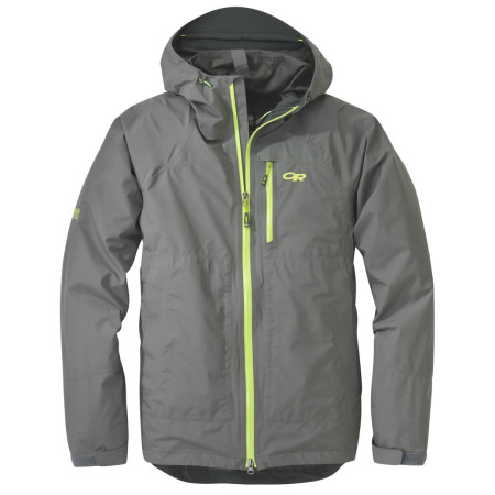 Herrenjacke Outdoor Research Foray jacket (S18) grau/gelb Pewter/LemonGrass