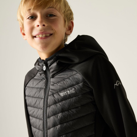 Kinderjacke Regatta Junior Andreson Hybrid Black/Sealgr