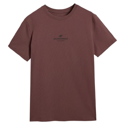 Herren-T-Shirt 4F Tshirt M2961 braun DARK BROWN