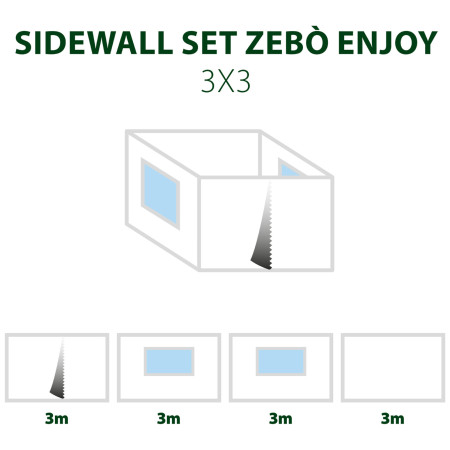 Seitenwand Brunner Sidewall Set Enjoy/Pro 3x3