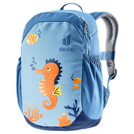 Kinderrucksack Deuter Pico blau/orange aqua-wave