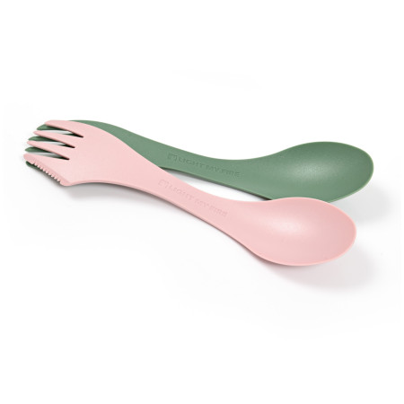 Besteck Light My Fire Spork Lefty rosa/grün sandygreen/dustypink