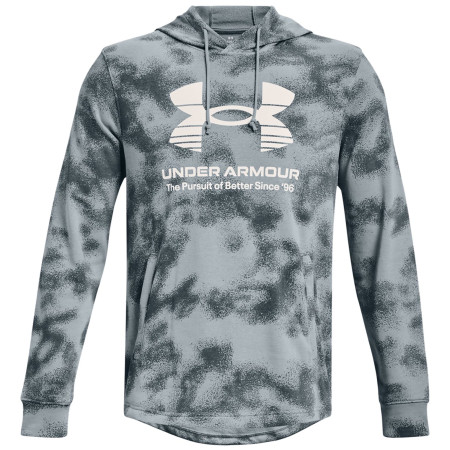 Herren-Sweatshirt Under Armour Rival Terry Novelty HD blau/grau Harbor Blue / Gravel / Onyx White