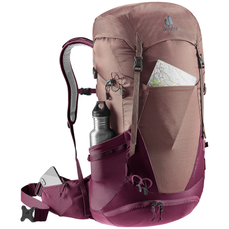 Damenrucksack Deuter Futura 30 SL pflaumenfarbe ashrose-cassis