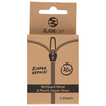 Ersatz-Reißverschluss ZlideOn Multipack Metal & Plastic Zipper silber